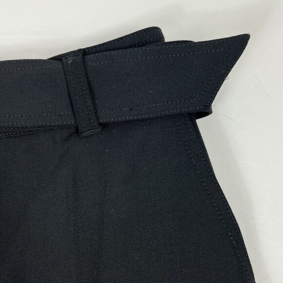 Club Monaco Black Enamel Ring Wool Blend Pants 6 NWT Ankle Straight - Picture 5 of 16